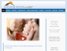 Tablet Screenshot of anchorhouseshelter.org